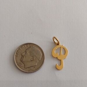 Goldbond Initial "P" Pendant Charm